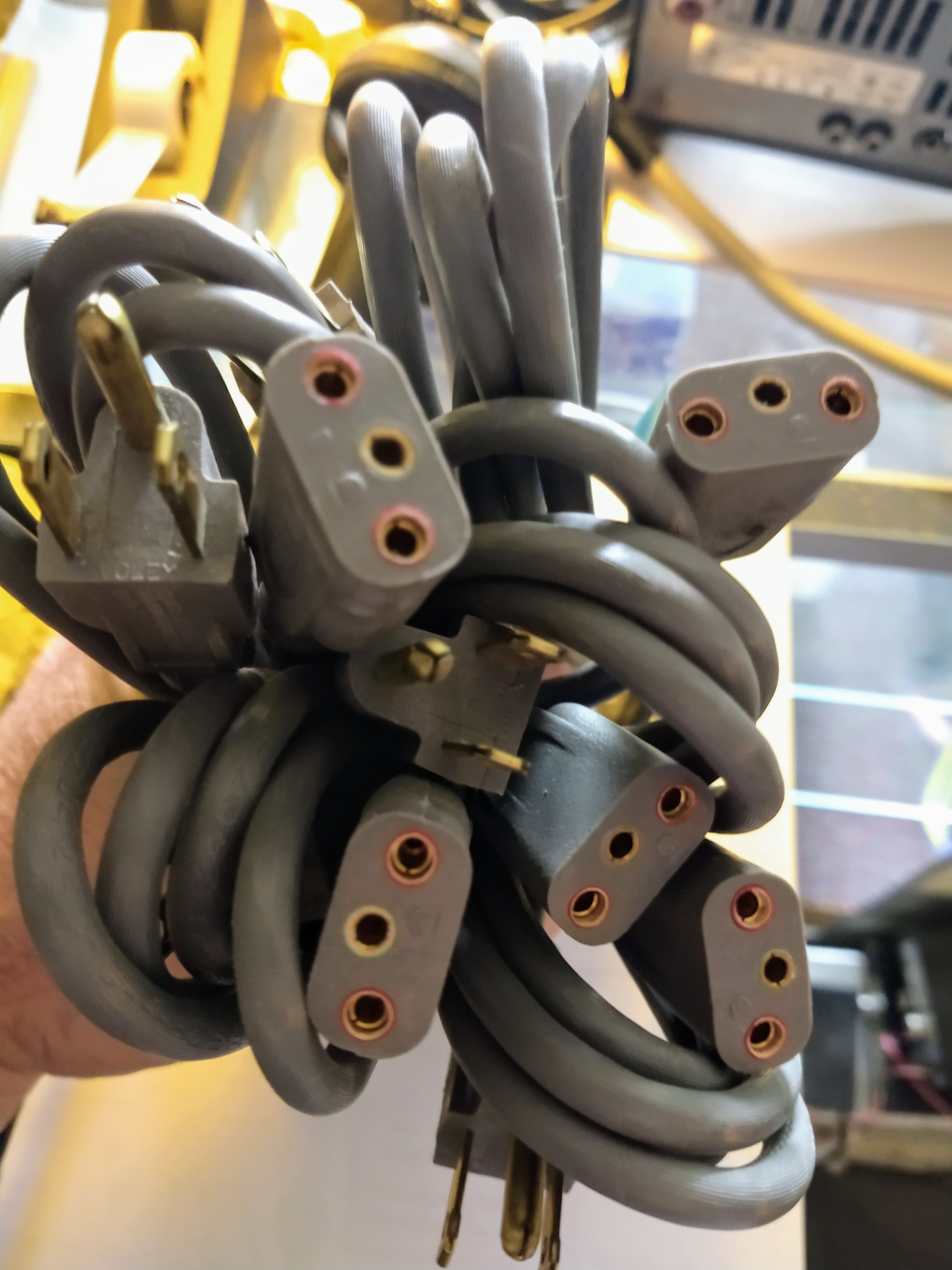 7' long Tram 3 pin AC cords