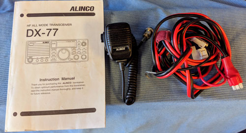 Alinco DX-77-accessories