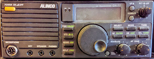 Alinco DX-77-front view