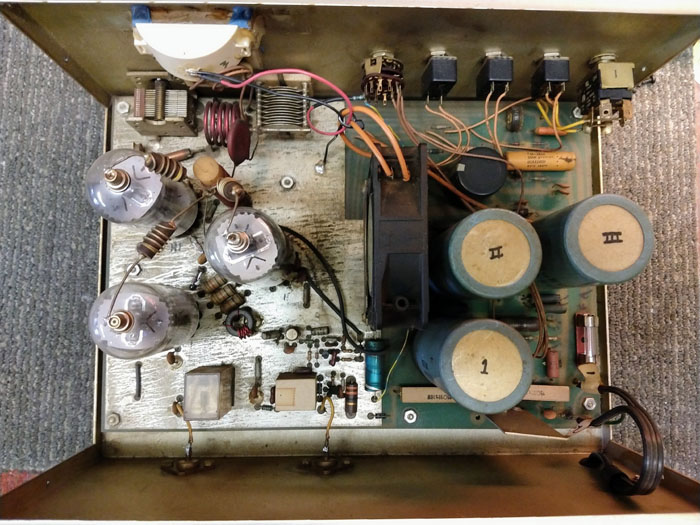 Foot Warmer Tube Amplifier - inside view