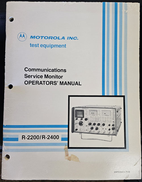 Motorola R-2200-HS-manual
