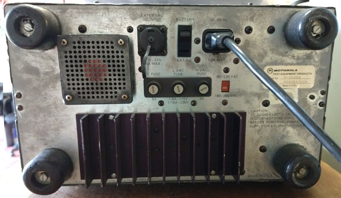 Motorola R-2410A back view