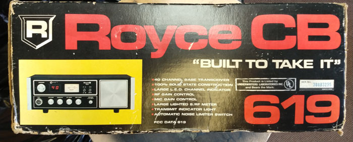 Royce 619 Base CB box view